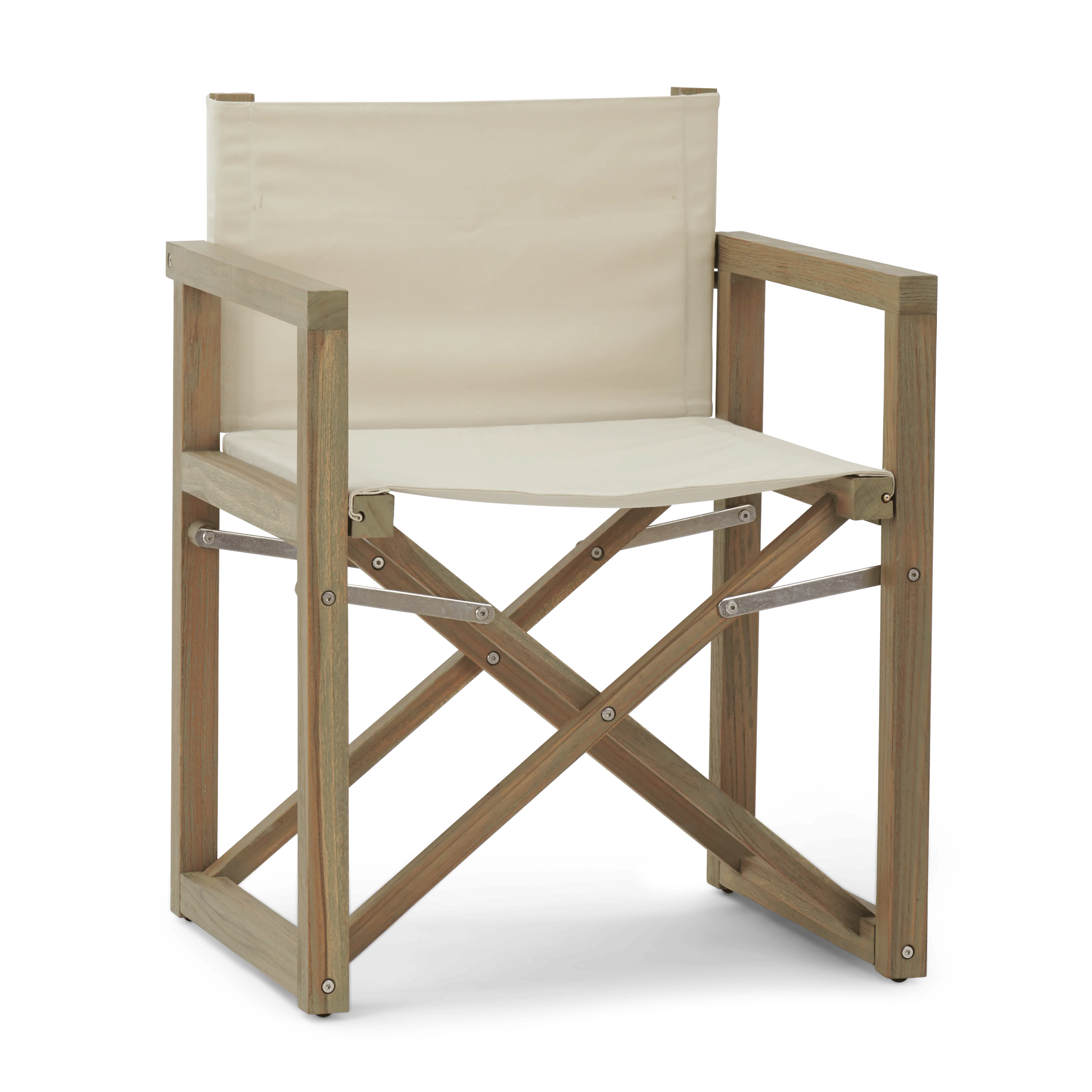 Pembrey 8 Seater Teak Garden Dining Table Set with Folding Denham Chairs - Image 6