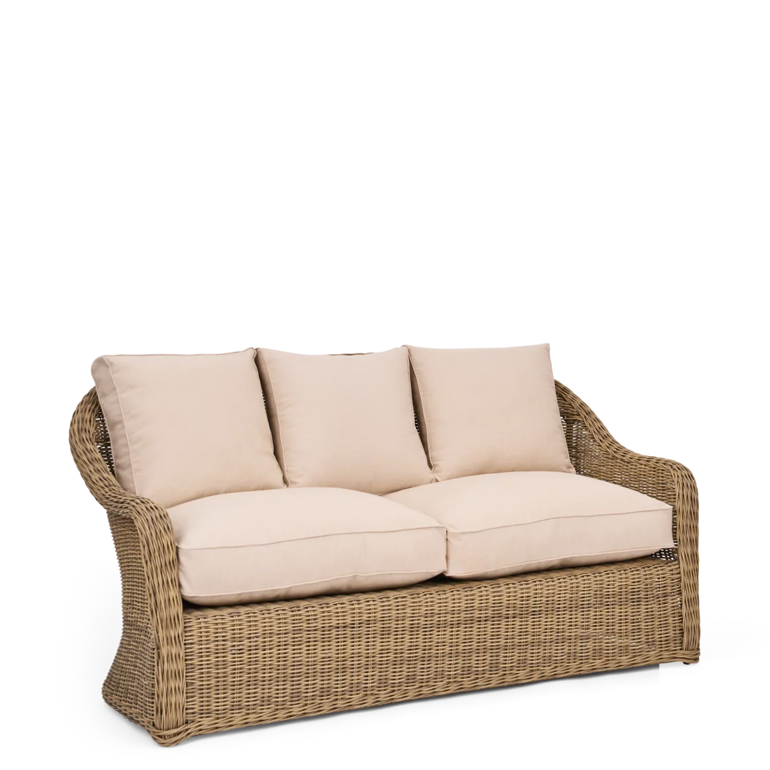 Purbeck 2 Seater Wicker Garden Sofa - Image 4