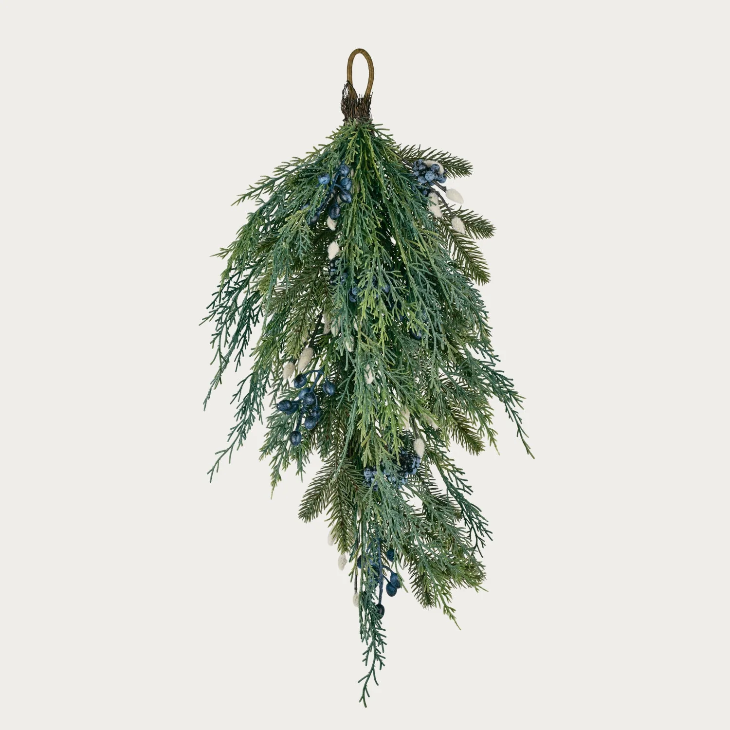 Pussy Willow & Foliage Door Swag - Image 2