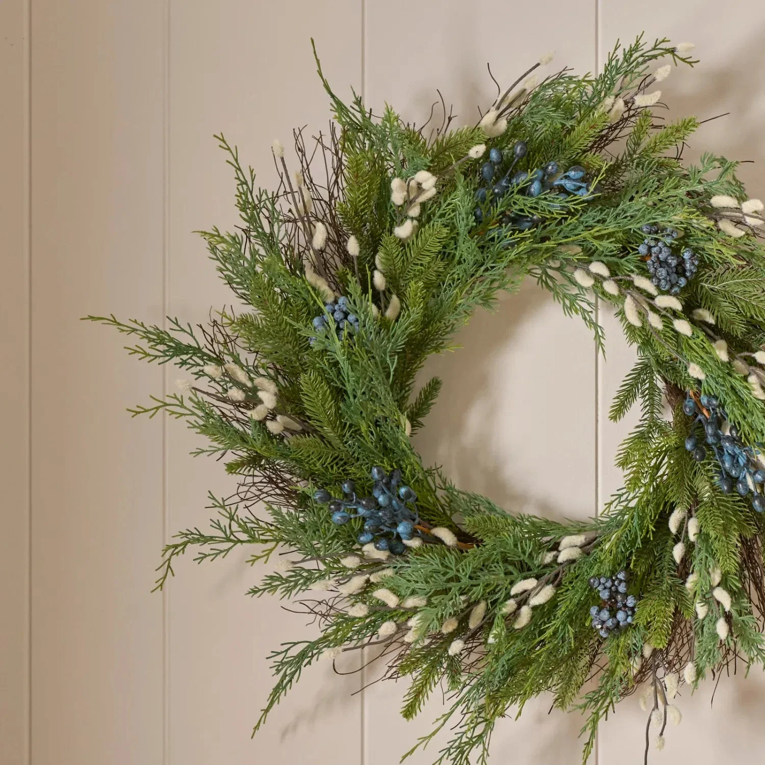 Pussy Willow & Foliage Wreath - Image 2