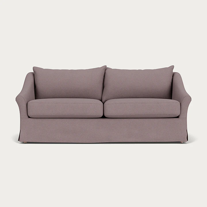 Renewed - Long Island 3 Seater Sofa - Heavyweight Linen Pale Oat with Natural Oak Legs - Image 13