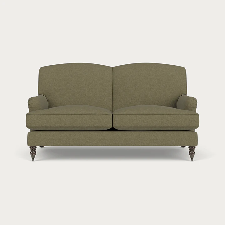 Renewed - Olivia 2 Seater Sofa, Signature Linen Moss, Natural Oak Legs - Image 7