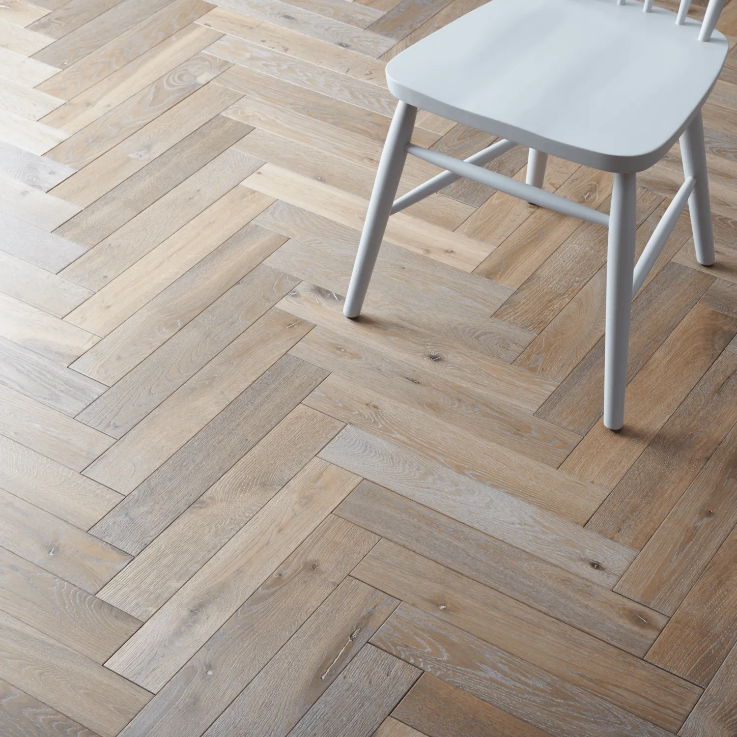 Savernake Herringbone Engineered Oak Flooring 10mm x 90mm, Vintage