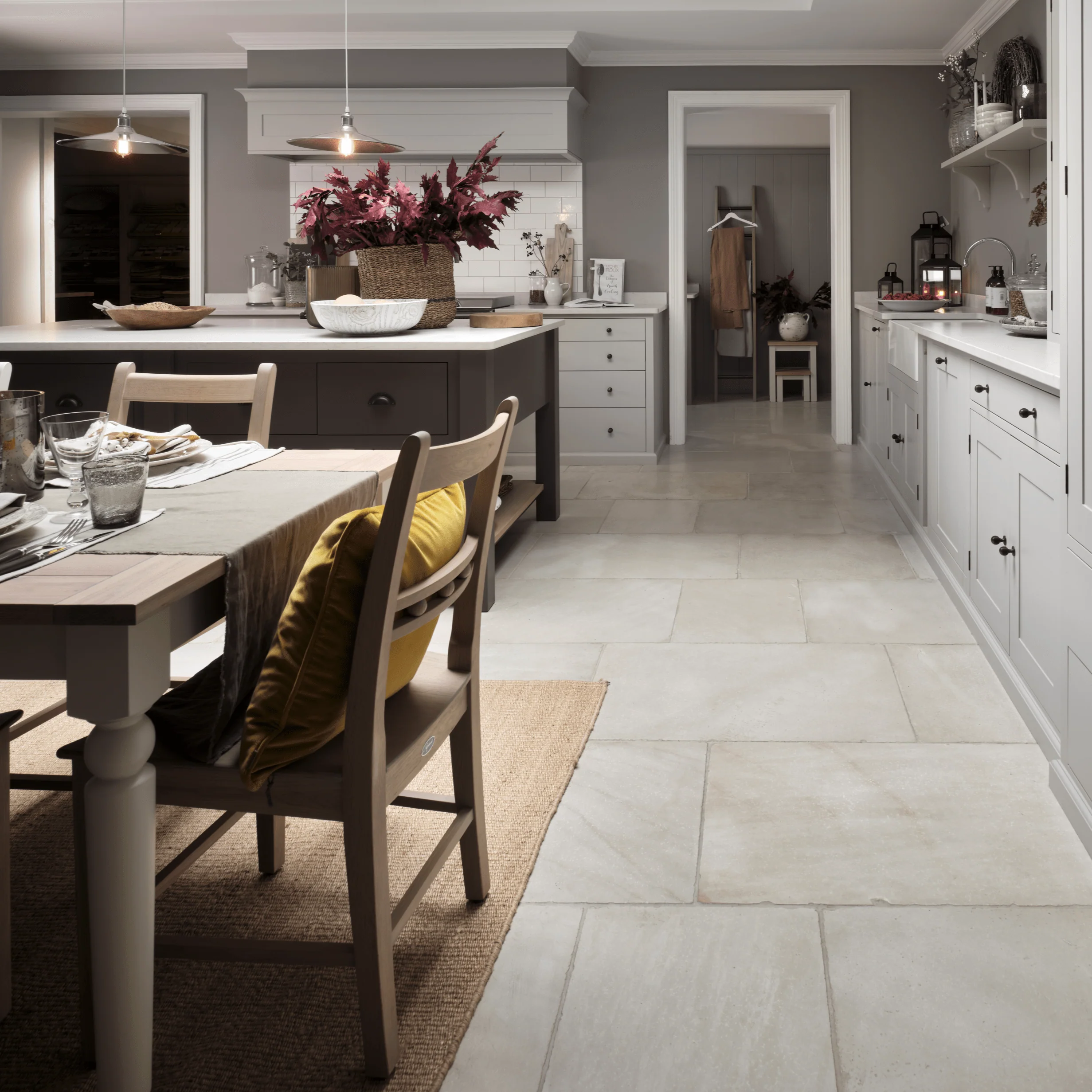 Seaton Sandstone Floor Tiles, Tumbled Finish - Image 4