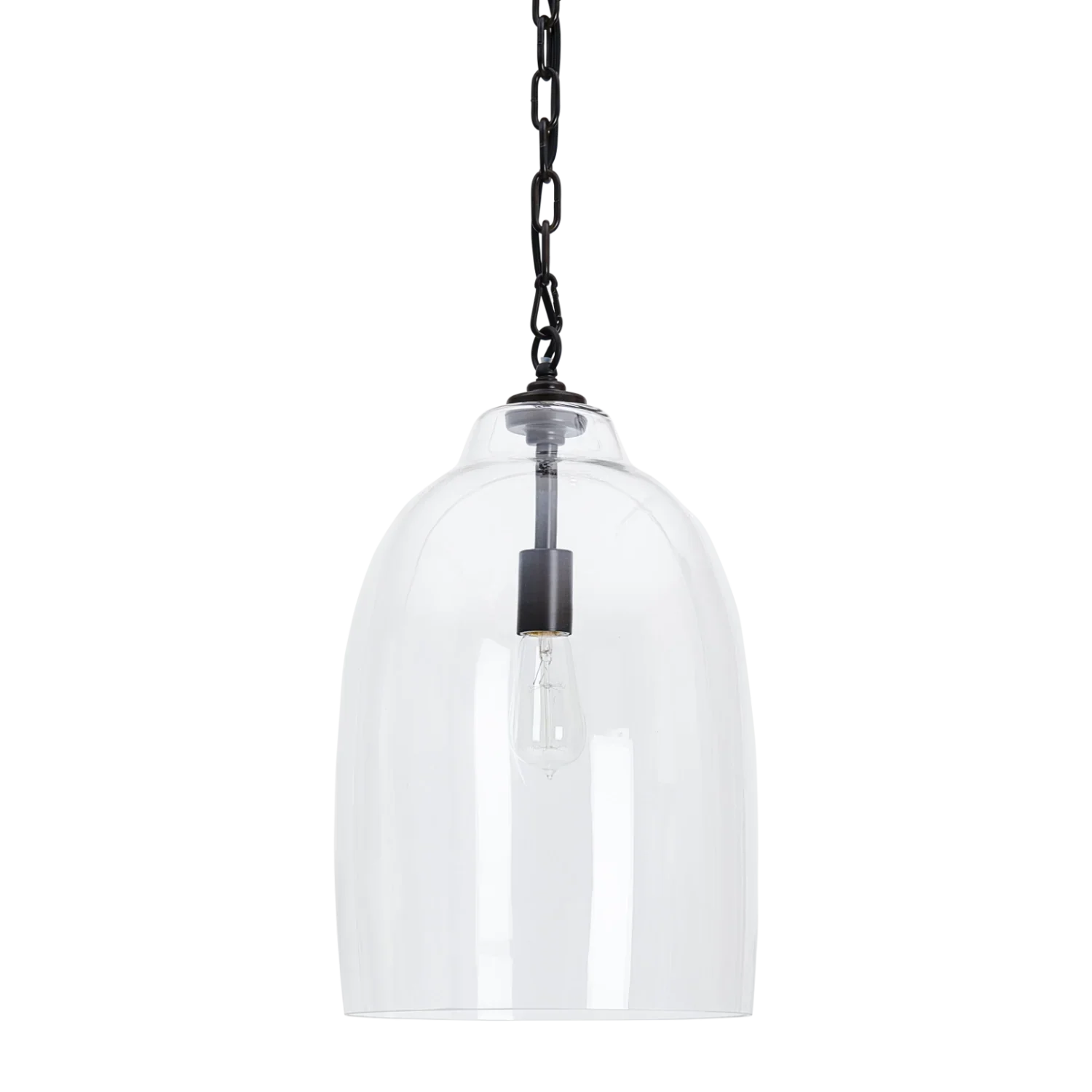 Shaftesbury Glass Pendant Light, Bronze - Image 3