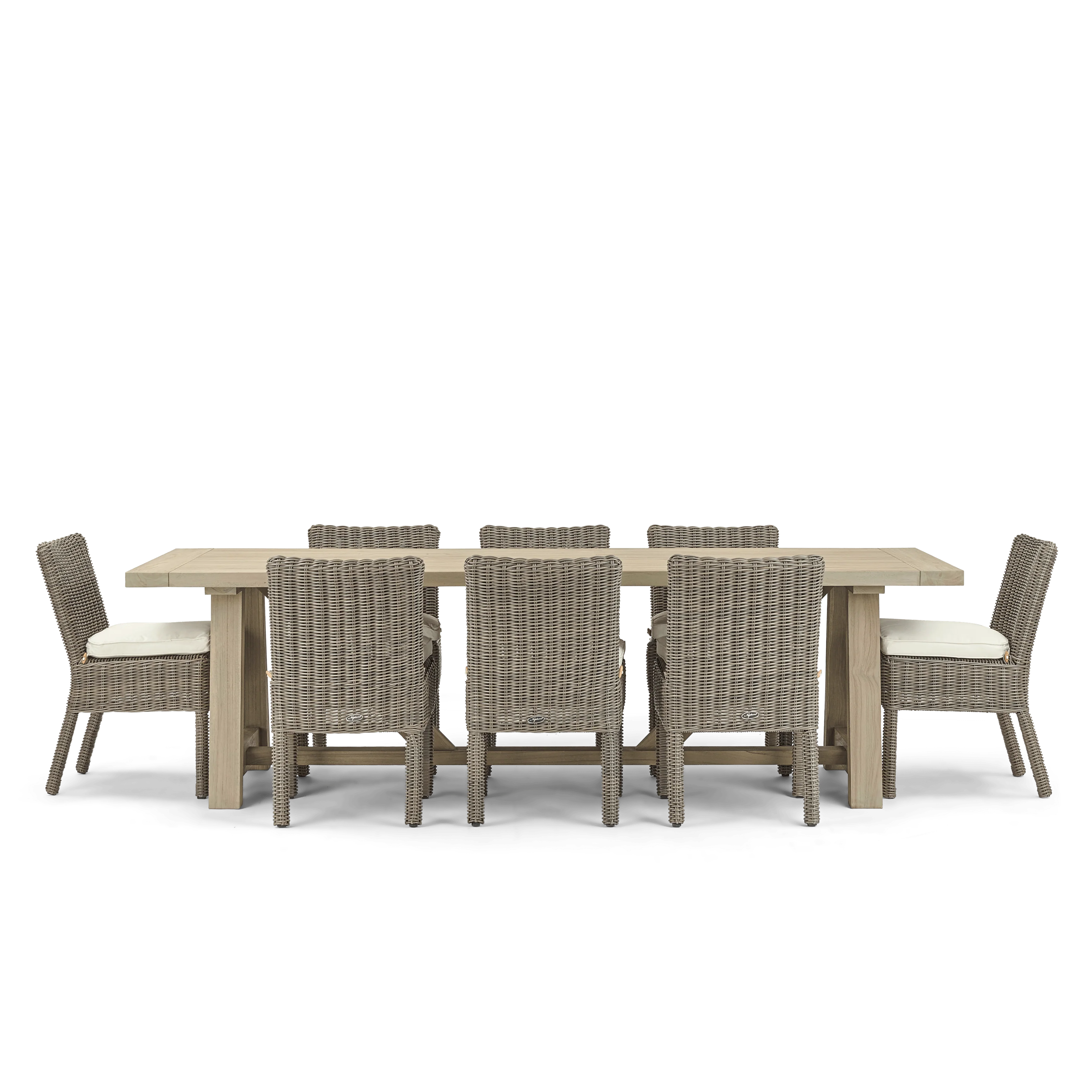 Stanway 10 Seater Teak Garden Dining Set with Toulston Chairs - Image 4
