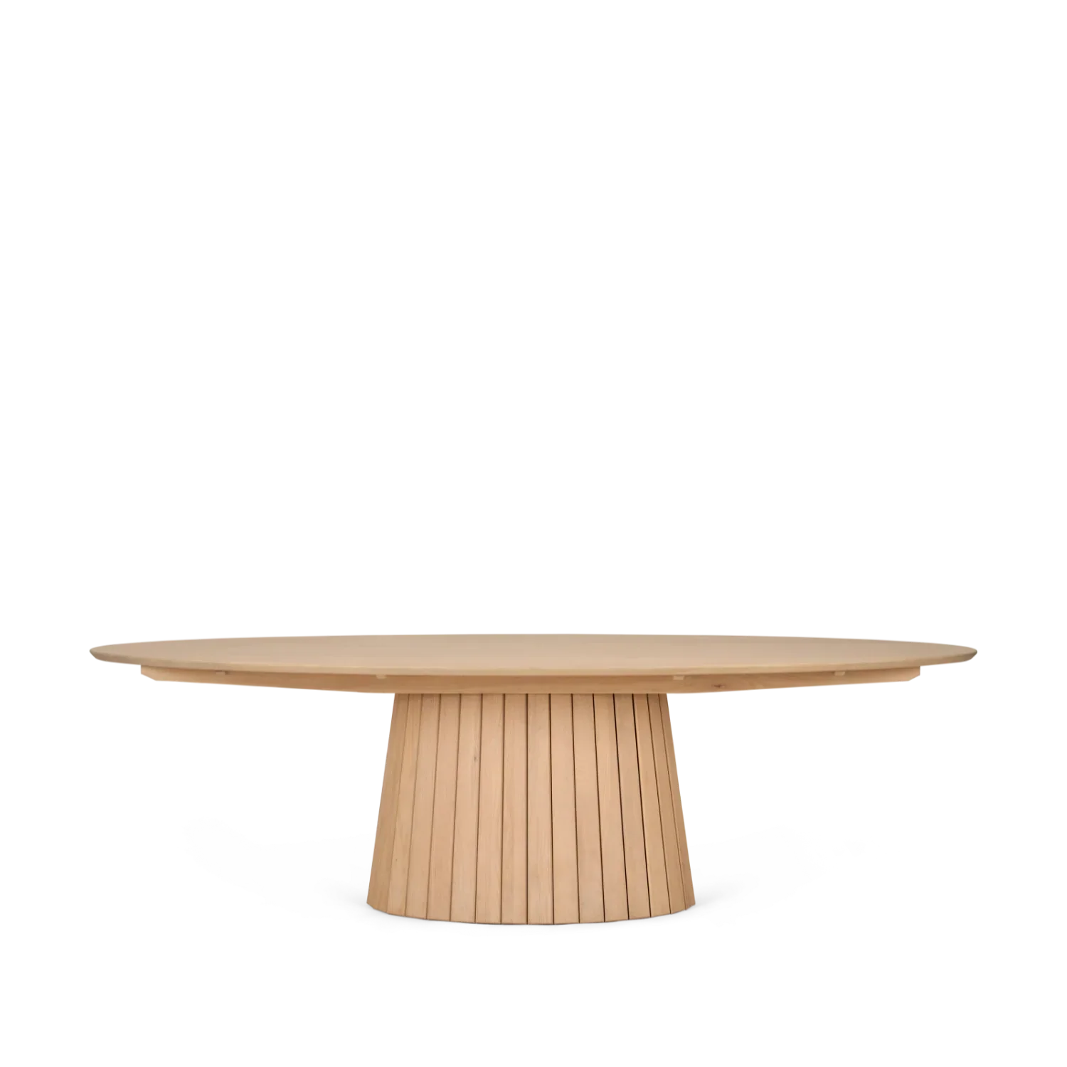 Stratford 10 Seater Oval Oak Dining Table - Image 5