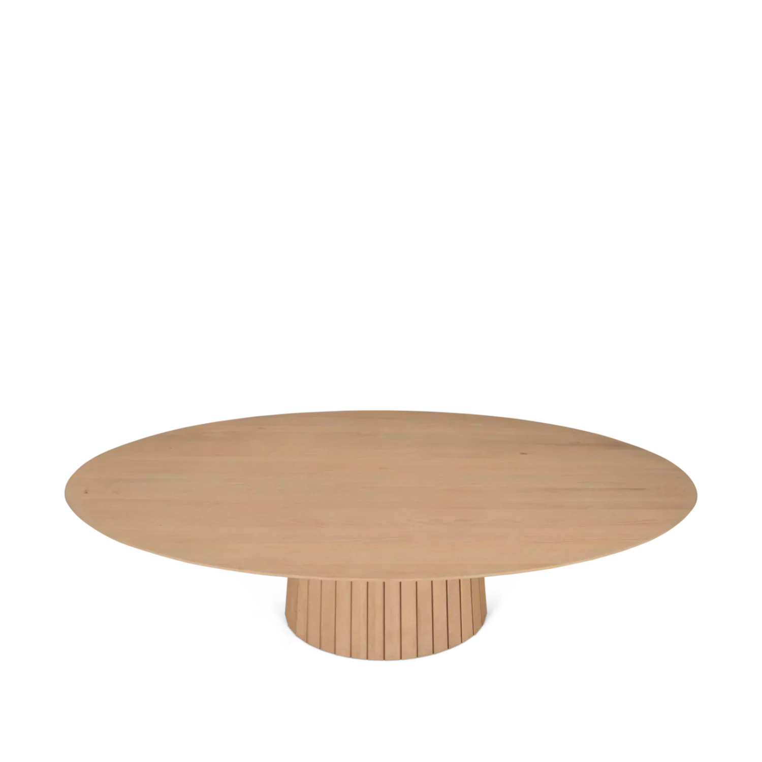 Stratford 10 Seater Oval Oak Dining Table - Image 9