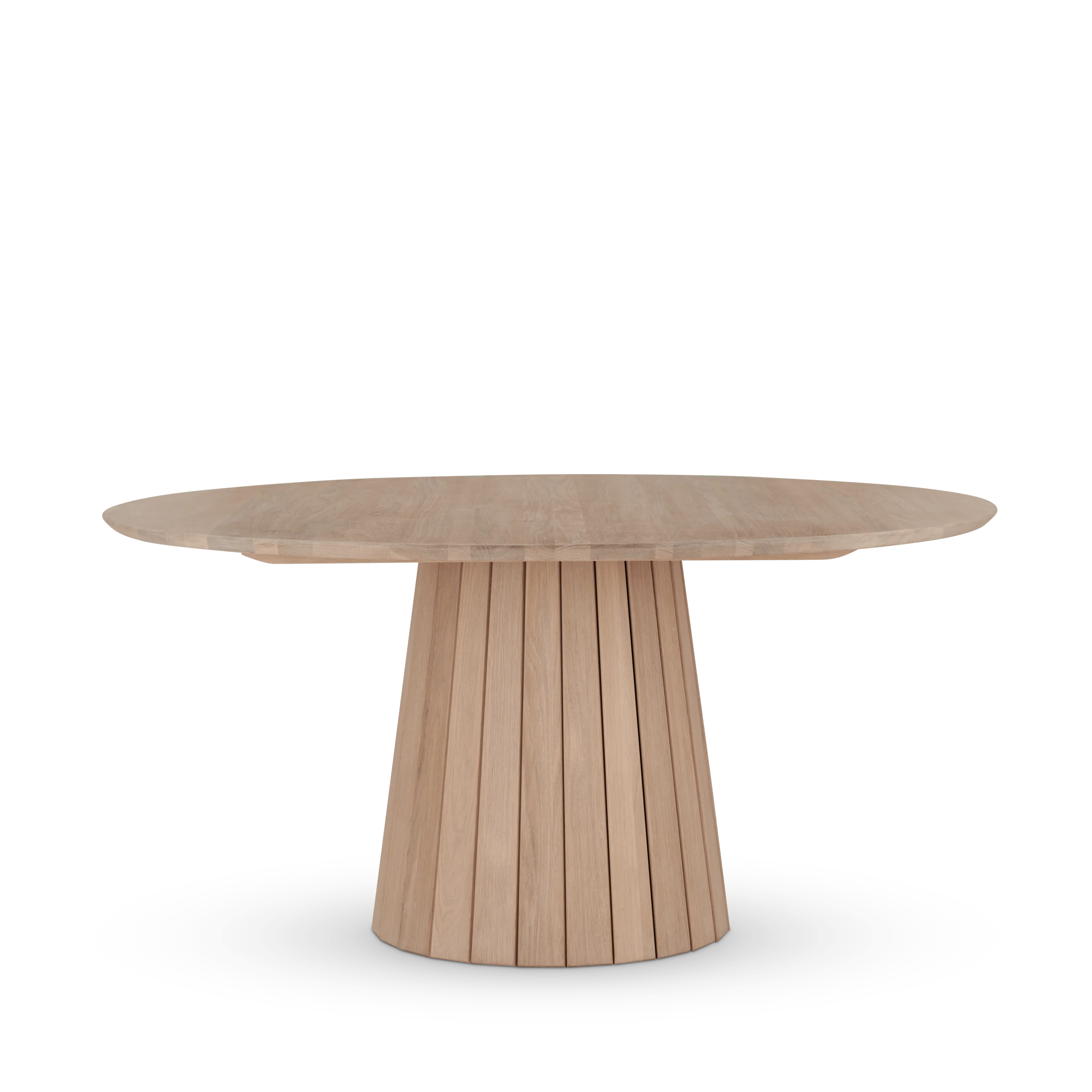 Stratford 6 Seater Round Oak Dining Table - Image 4