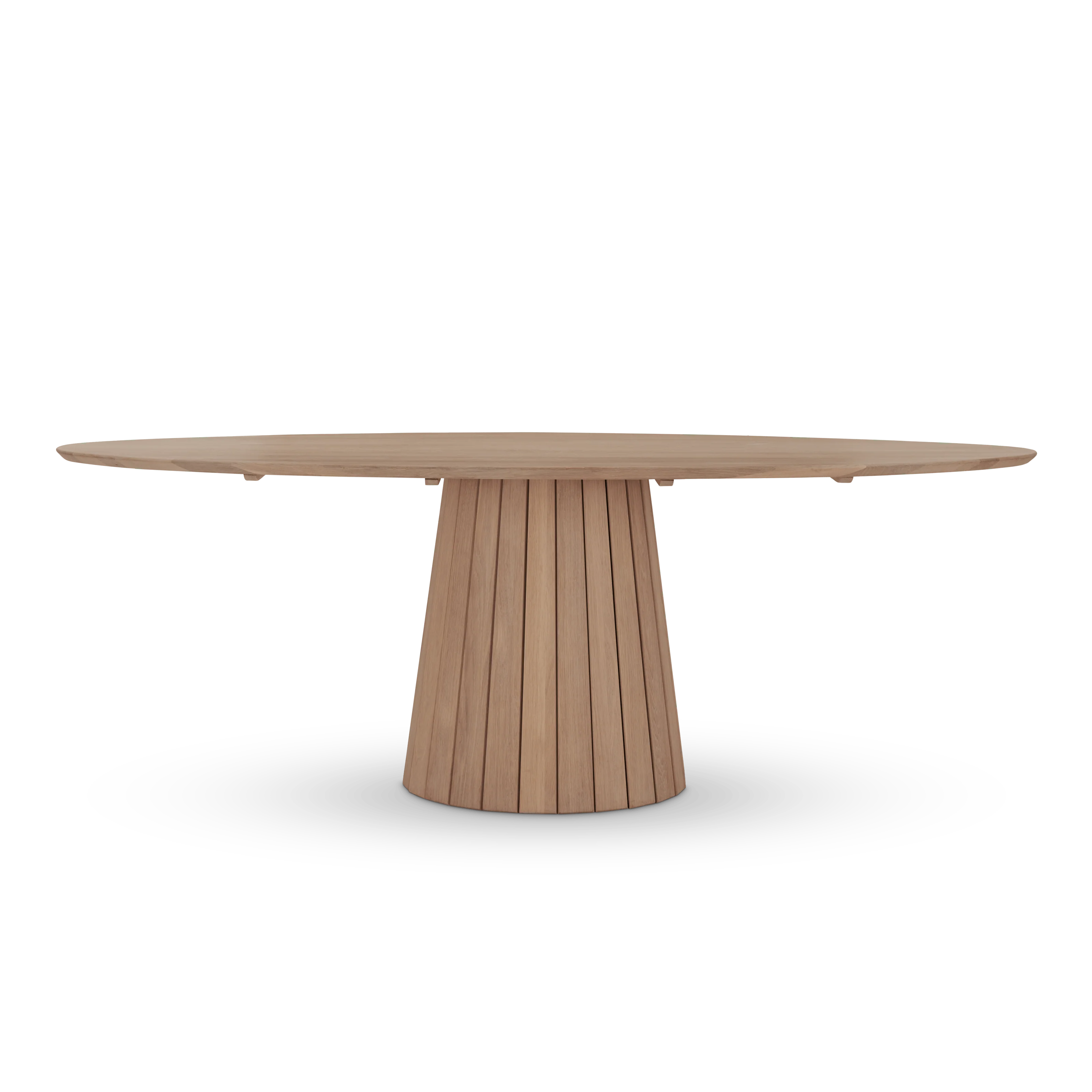 Stratford 6 Seater Oval Oak Dining Table - Image 4