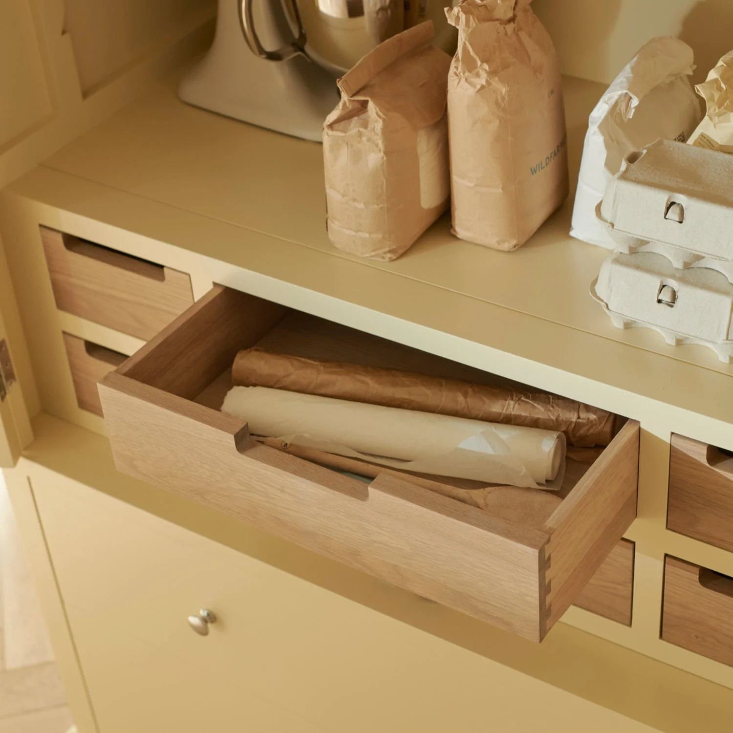 Suffolk 1100 Full Height Freestanding Larder - Driftwood - Image 5
