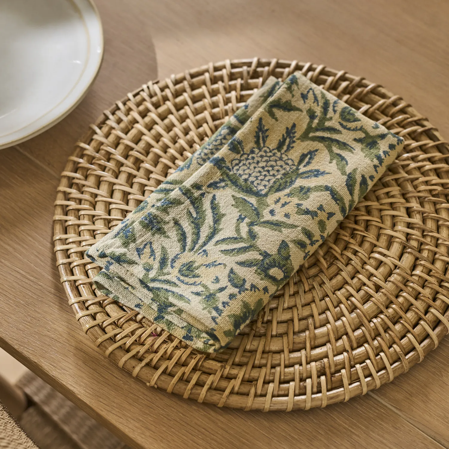 Sylvie Cotton Linen Napkins, Set of 4 - Image 2