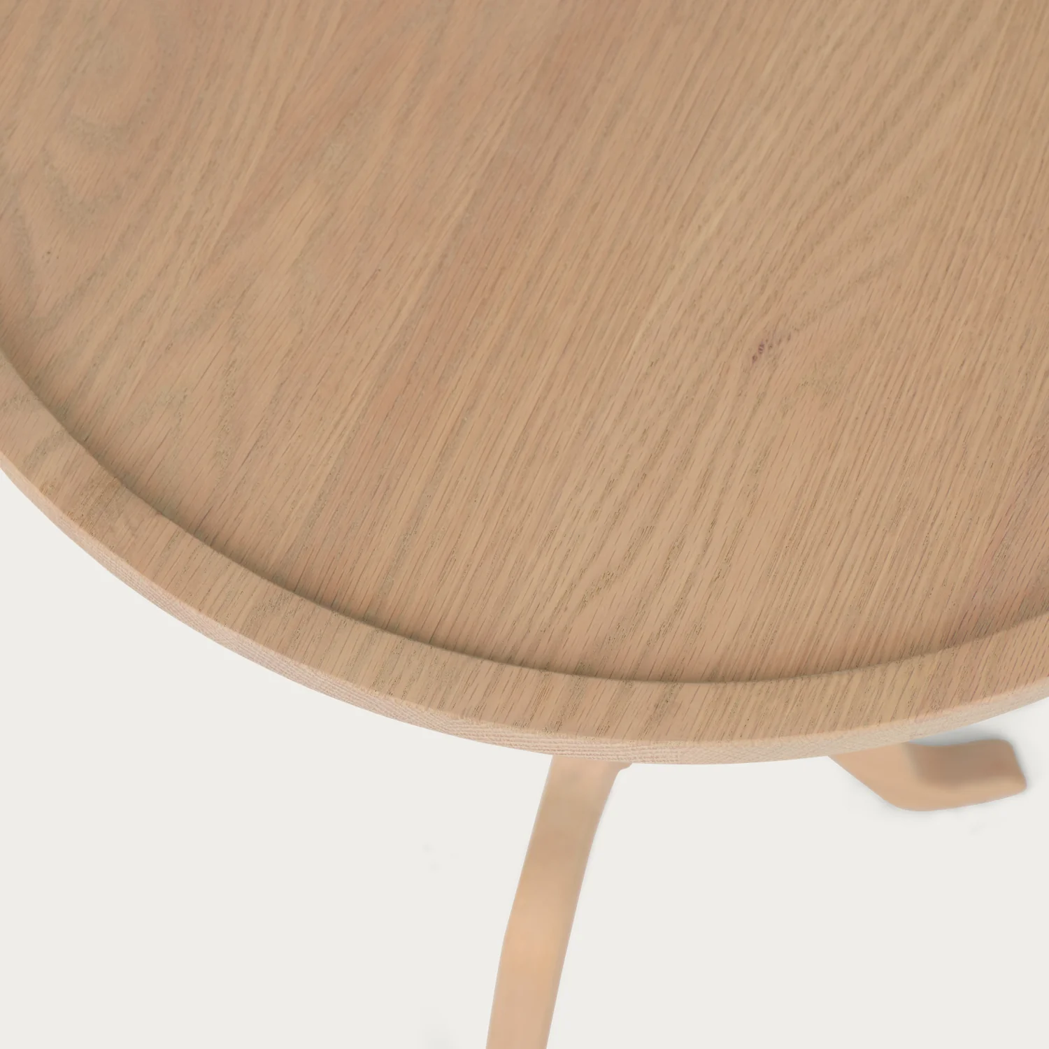 Thornbury Round Oak Side Table, Natural Oak - Image 5