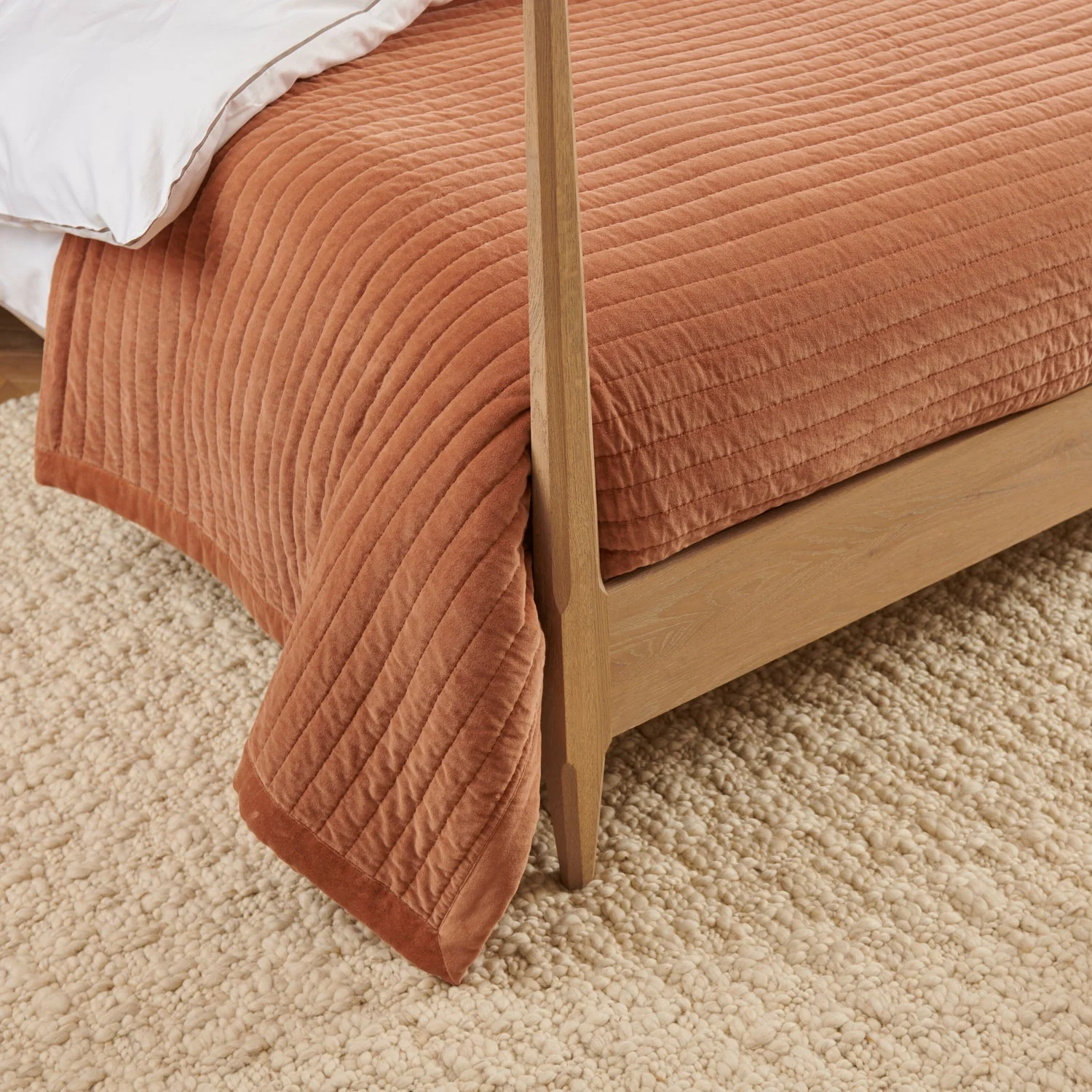 Walton King Size Four Poster Bed, Oak - Image 2