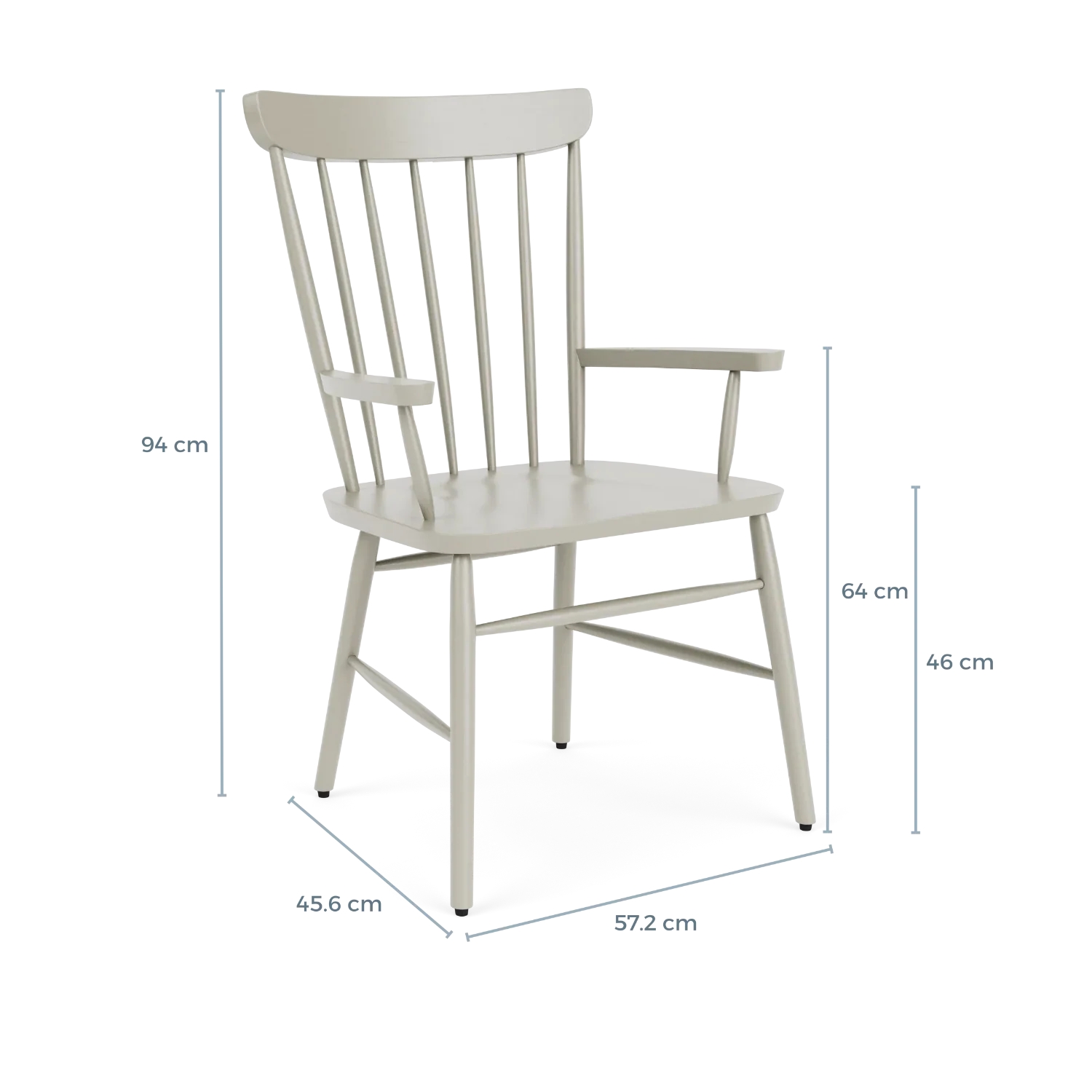 Wardley Carver Chair, Shingle - Image 7