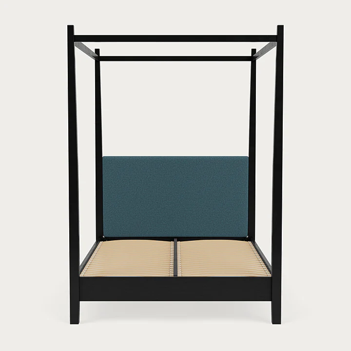 Wardley King Size Four Poster Bed, Warm Black - Image 29