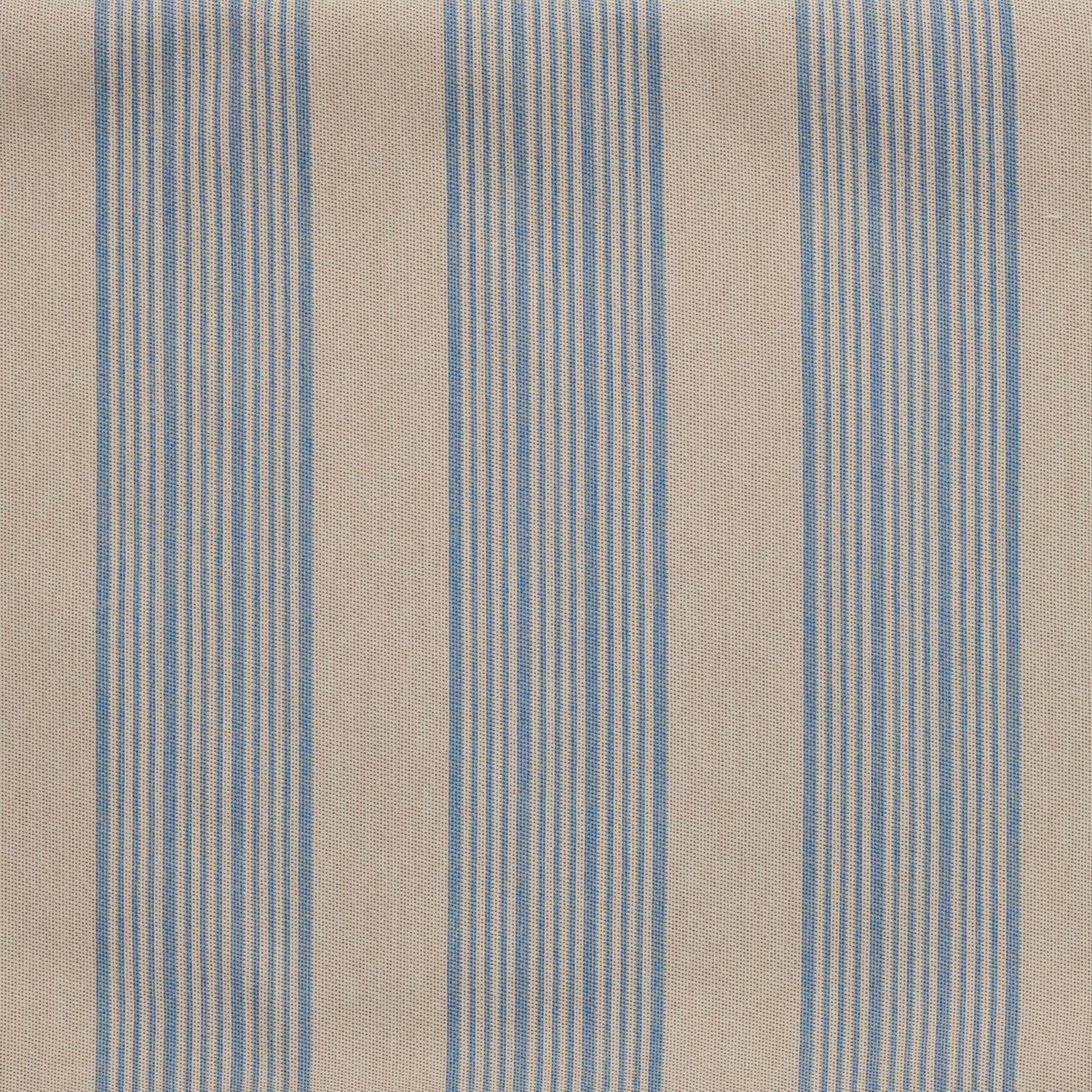 Wide Stripe Outdoor Bolster Cushion, Blue - Image 3