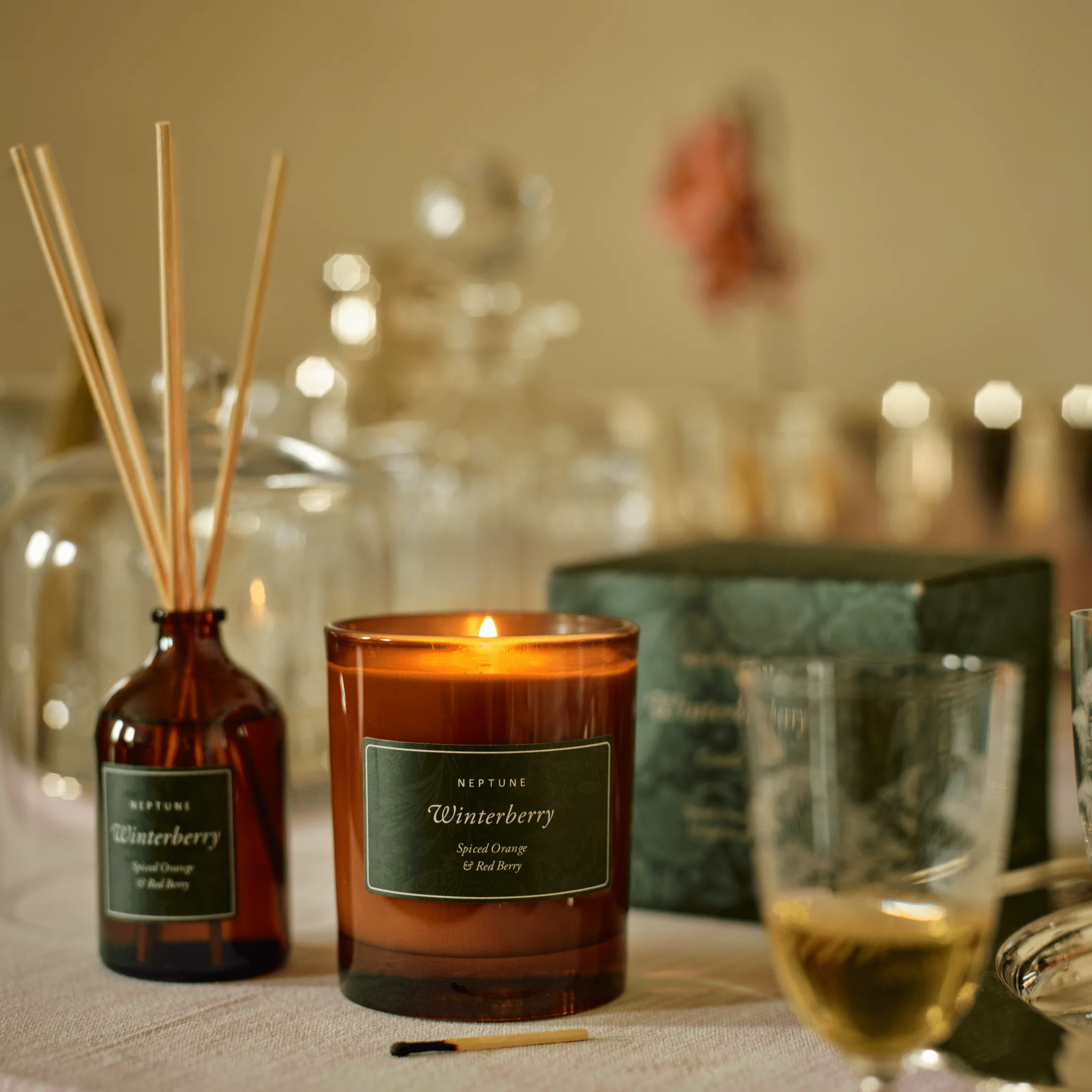 Winterberry Reed Diffuser, Spiced Orange & Red Berry - Image 6