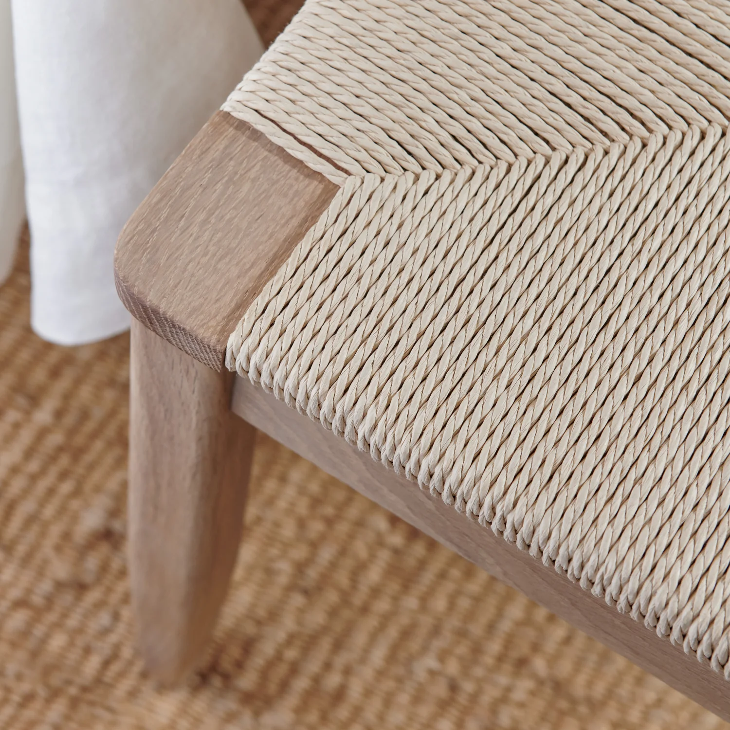 Wycombe 3 Seater Oak Dining Bench - Image 3